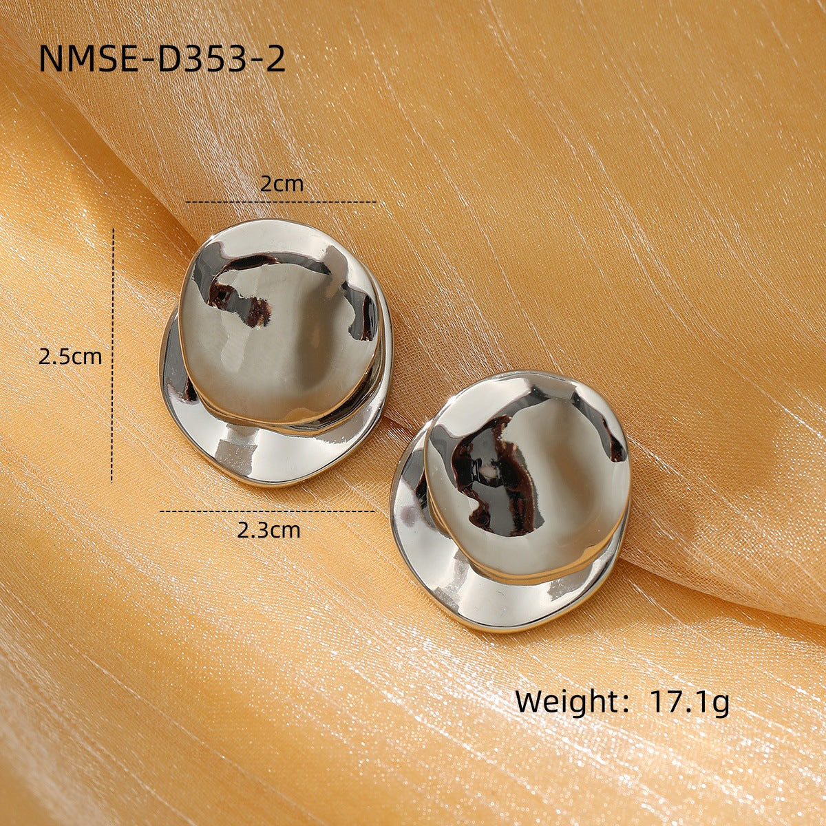 Simple Internet Celebrity Non Fading Lovely Titanium Steel Earrings 18K Gold Stainless Steel High Grade All Match Earrings