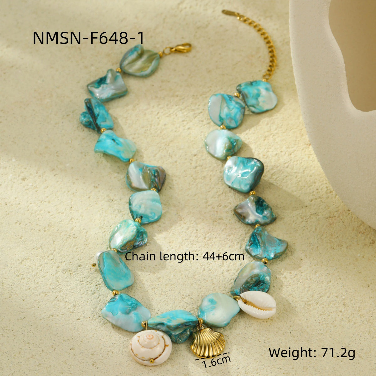 Ocean Series Beach Vacation Necklace Bracelet Earrings Shell Starfish Stainless Steel Summer Ornament