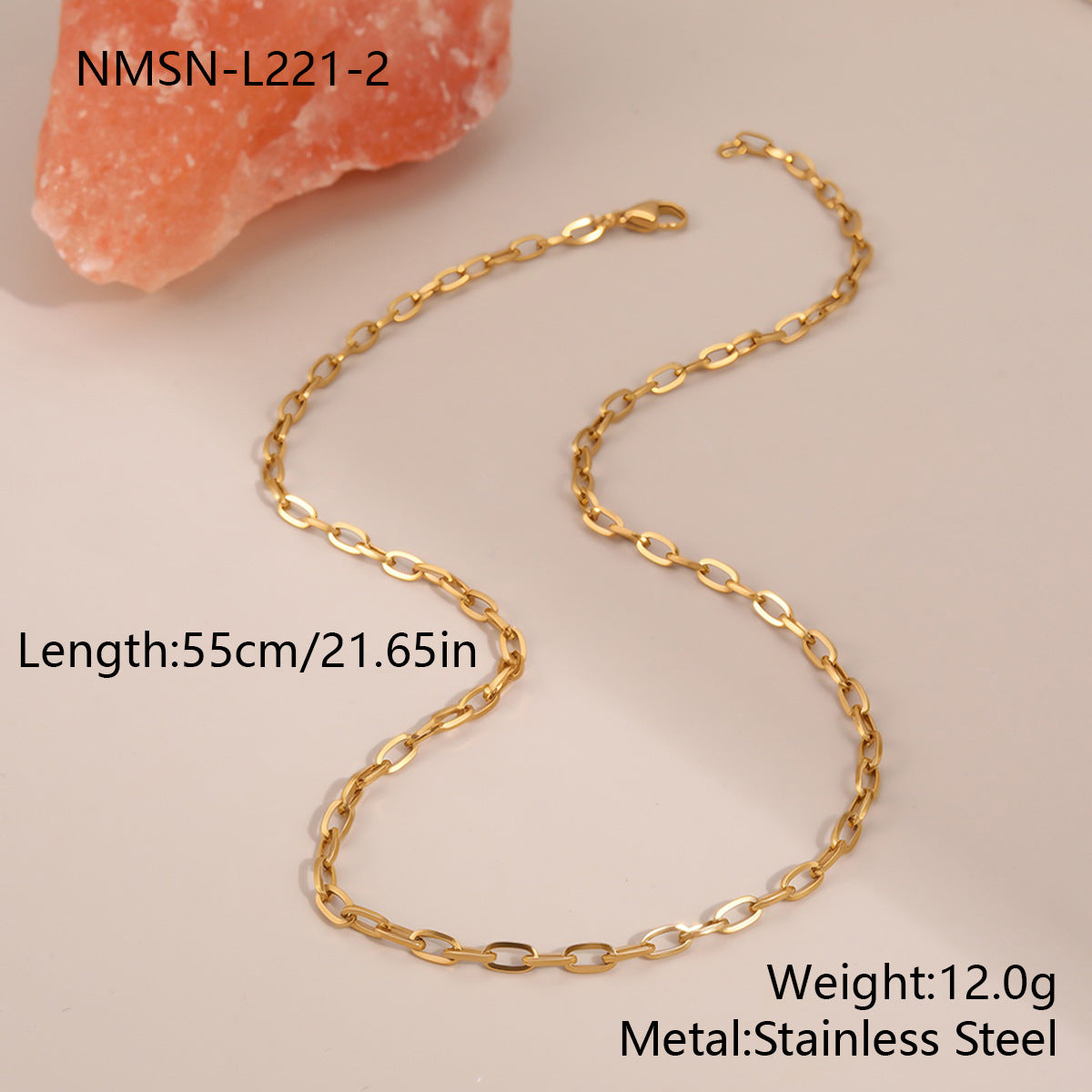 Cold Niche Design Embellished Chain Office Clavicle Chain Personality Necklace