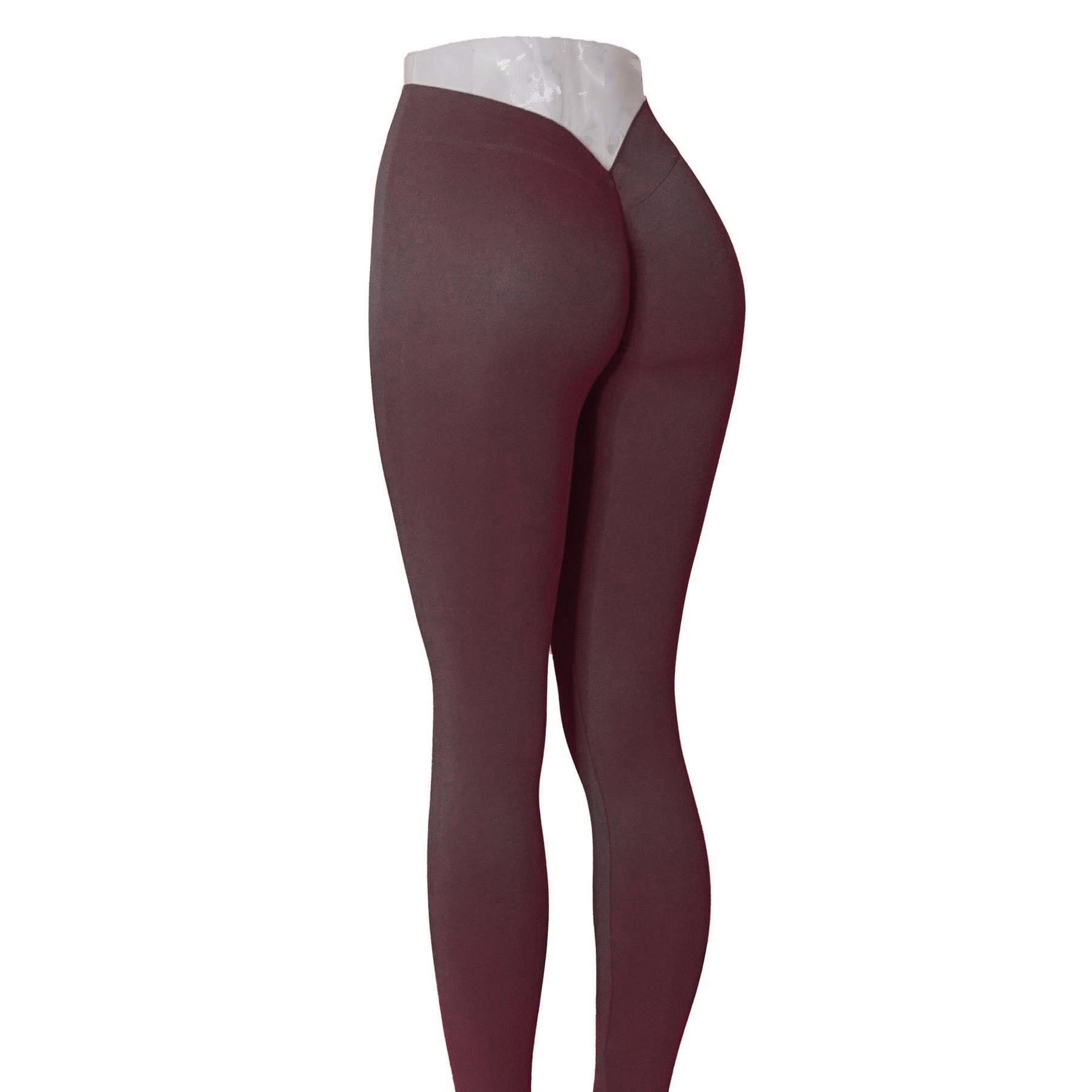 No Embarrassment Line Peach Hip Fitness Yoga Pants V Waist Hip Skinny Workout Pants