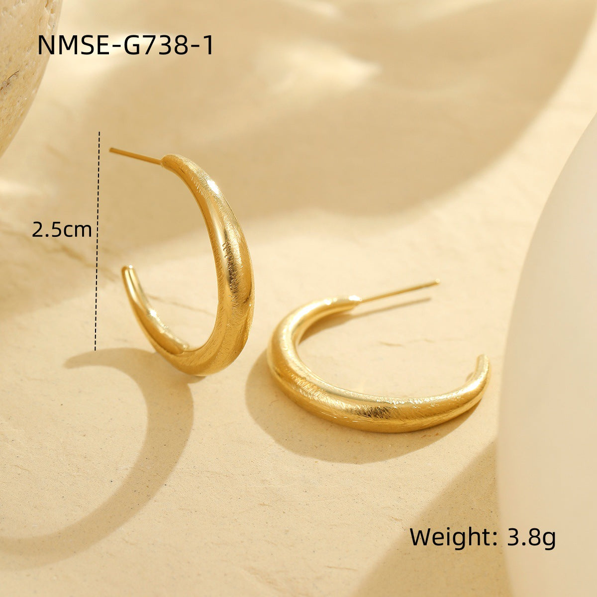Personalized Earrings Niche Design Stainless Steel Studs Earrings Retro Elegant Earrings Advanced All Matching