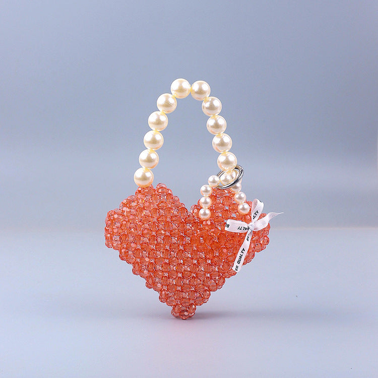 Summer Acrylic Stitching Hand Woven Bag Party Cocktail Goddess Love Handbag