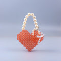 Summer Acrylic Stitching Hand Woven Bag Party Cocktail Goddess Love Handbag