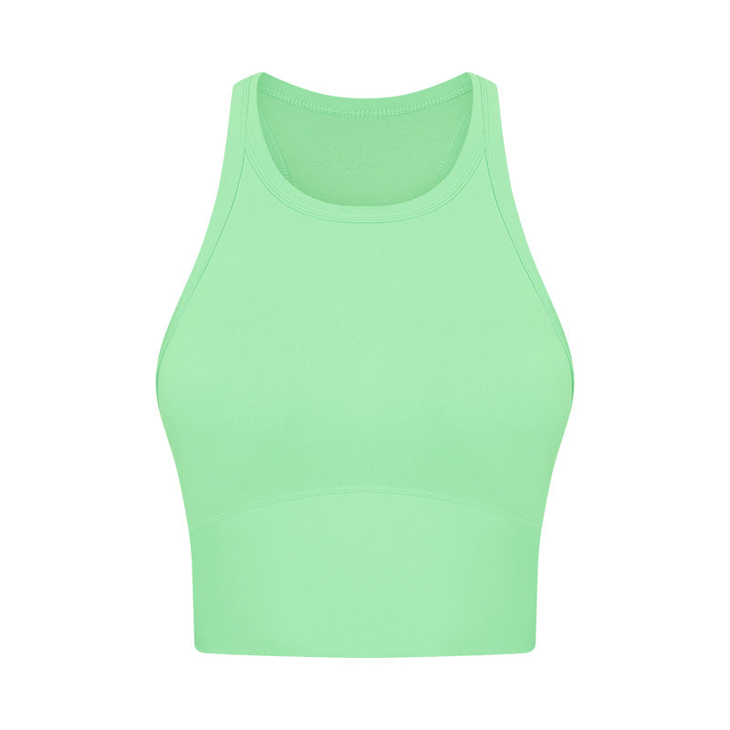Nude Feel With Chest Pad Yoga Vest Women Shockproof Push Up Accessory Breast Push Up Sports Underwear Bra