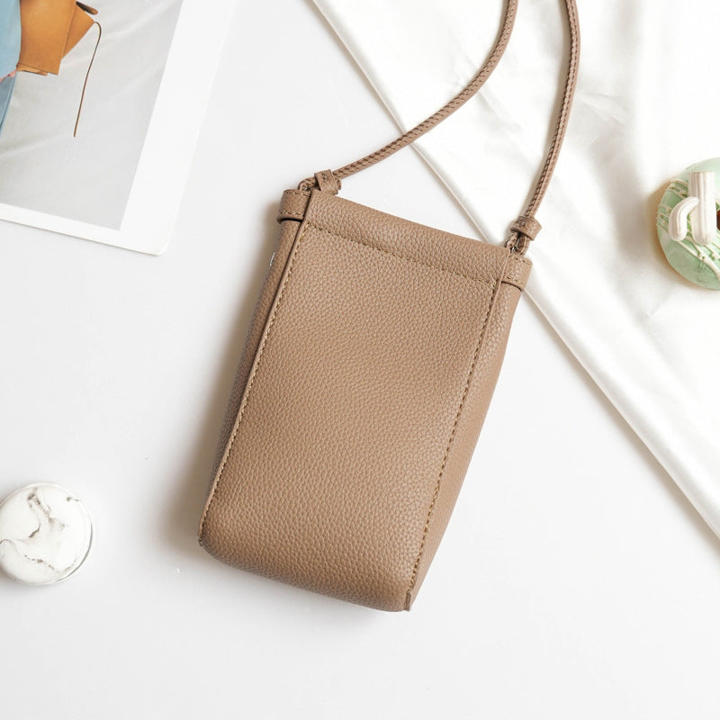 Simple Small Shoulder Bag Vertical Mobile Phone Bag Women Mini Crossbody Small Bag