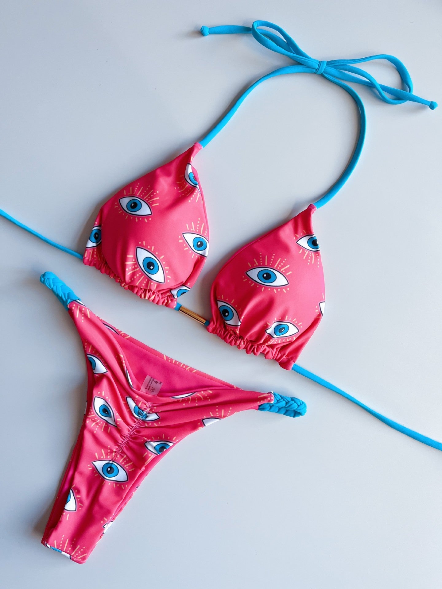 Bikini Suit Split Braid Rope Bikini Swimsuit Women Swimsuit