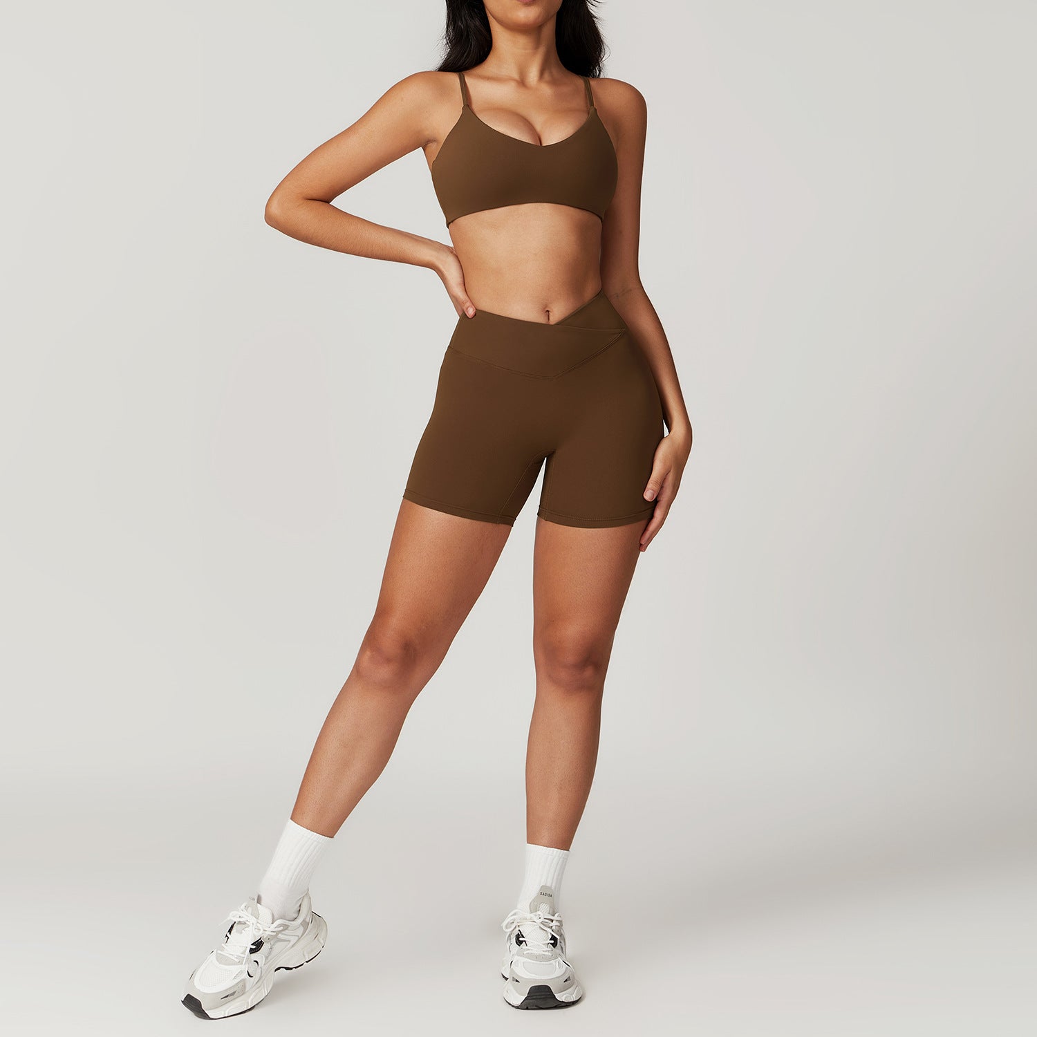 Sollinarry Sustainable Recycled Tight Quick Drying Yoga Suit Outer Wear Running Sports Short Sleeve Suit Beauty Back Workout Clothes Women