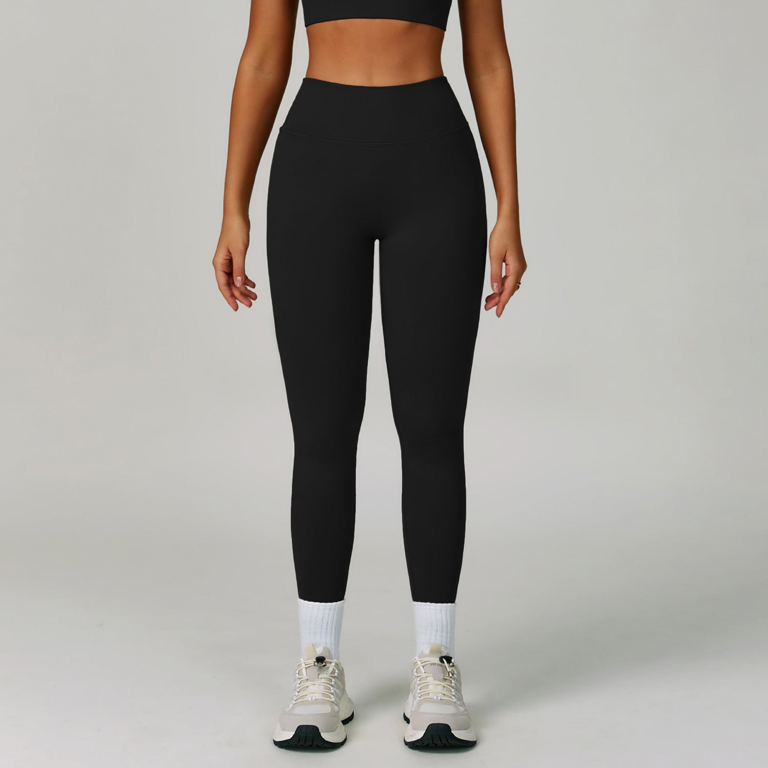 Sollinarry Peach Hip Seamless Yoga Pants V Skinny Slimming Running Sports Quick Drying Fitness Trousers