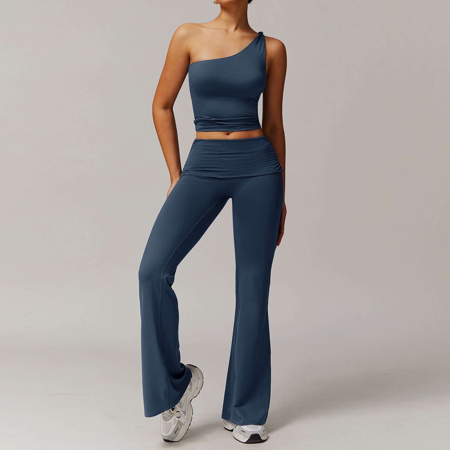 Sollinarry Brushed Yoga Women Casual Comfortable Yoga Clothes Running Exercise Workout Outfit