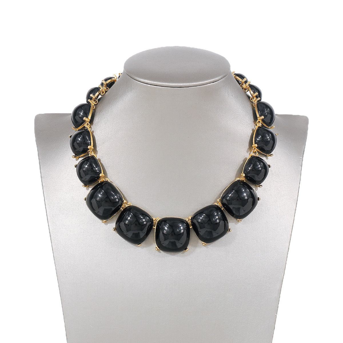 Ornament Personality Magazine Alloy Rhinestone Necklace Earrings for Women
