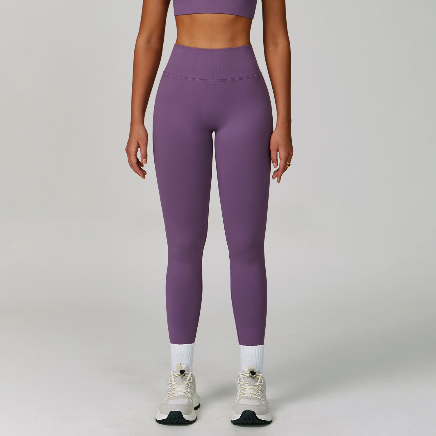 Sollinarry Peach Hip Seamless Yoga Pants V Skinny Slimming Running Sports Quick Drying Fitness Trousers