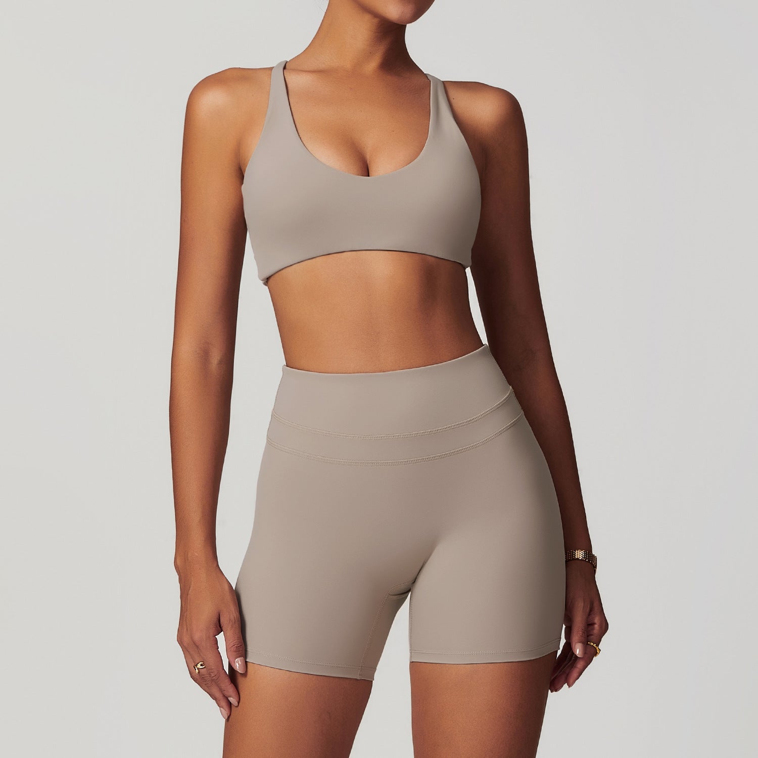 Sollinarry Brushed Tight Back Yoga Bra Women Running Workout Exercise Underwear Yoga Clothes Outerwear Top