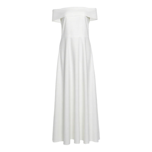 Autumn Sexy Slim off Shoulder Bandeau One Shoulder Solid Color Dress Women