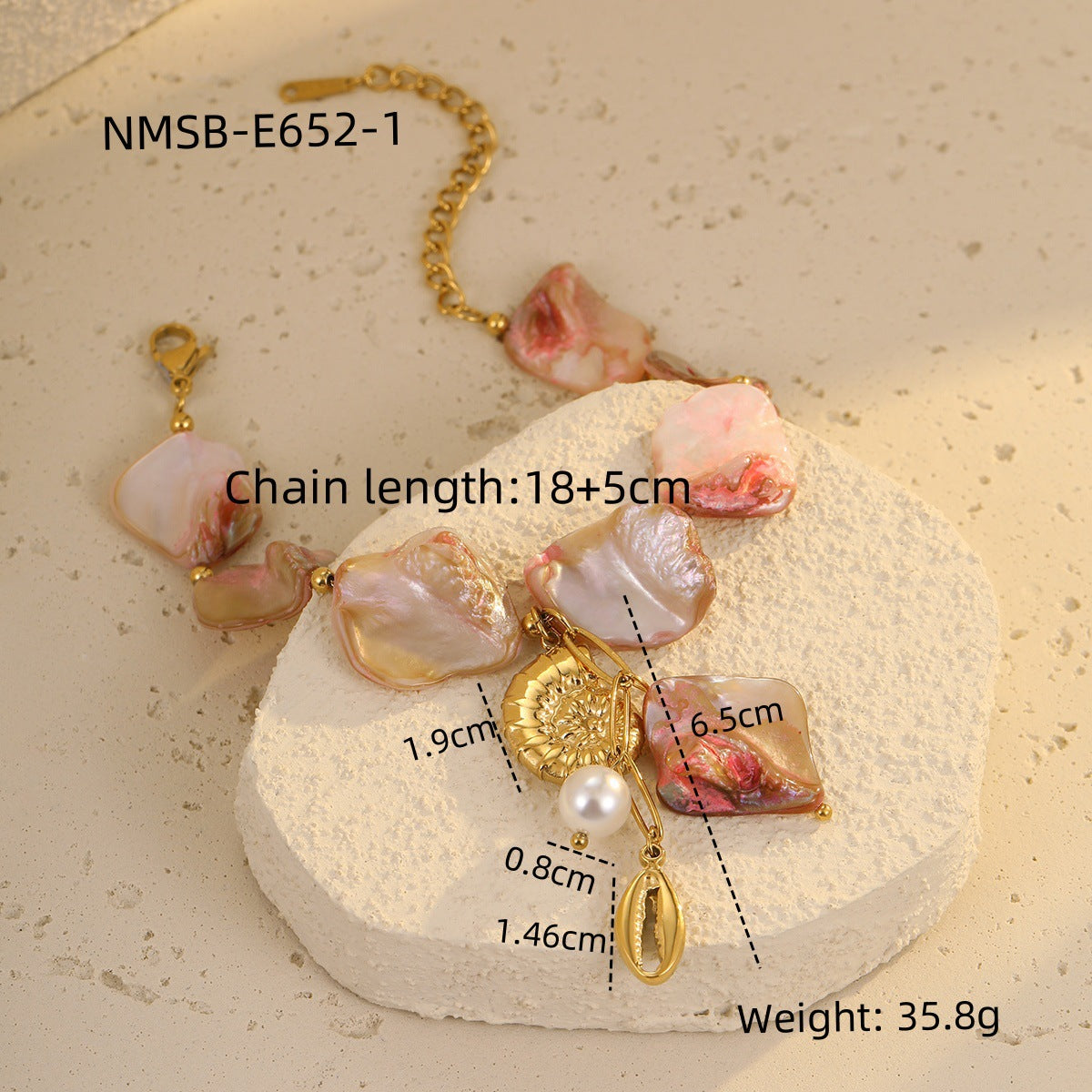 Ocean Necklace Bracelet Earrings Ring Set Niche Collection Ornament Women