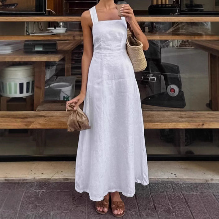 Summer Elegant Loose Halter Sexy Black Dress French Elegant Backless Women Short Dress