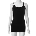 Summer Autumn Women Clothing Sexy Solid Color Sling Backless Hip Wrapped Short Dress