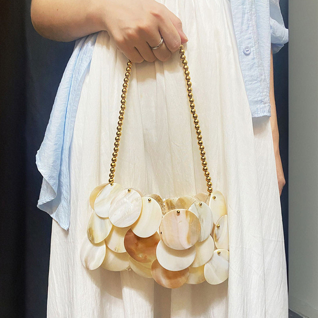 Summer Vacation Sweet Beach Fritillary round Advanced Special Interest Shoulder Bag Casual All Matching
