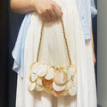 Summer Vacation Sweet Beach Fritillary round Advanced Special Interest Shoulder Bag Casual All Matching