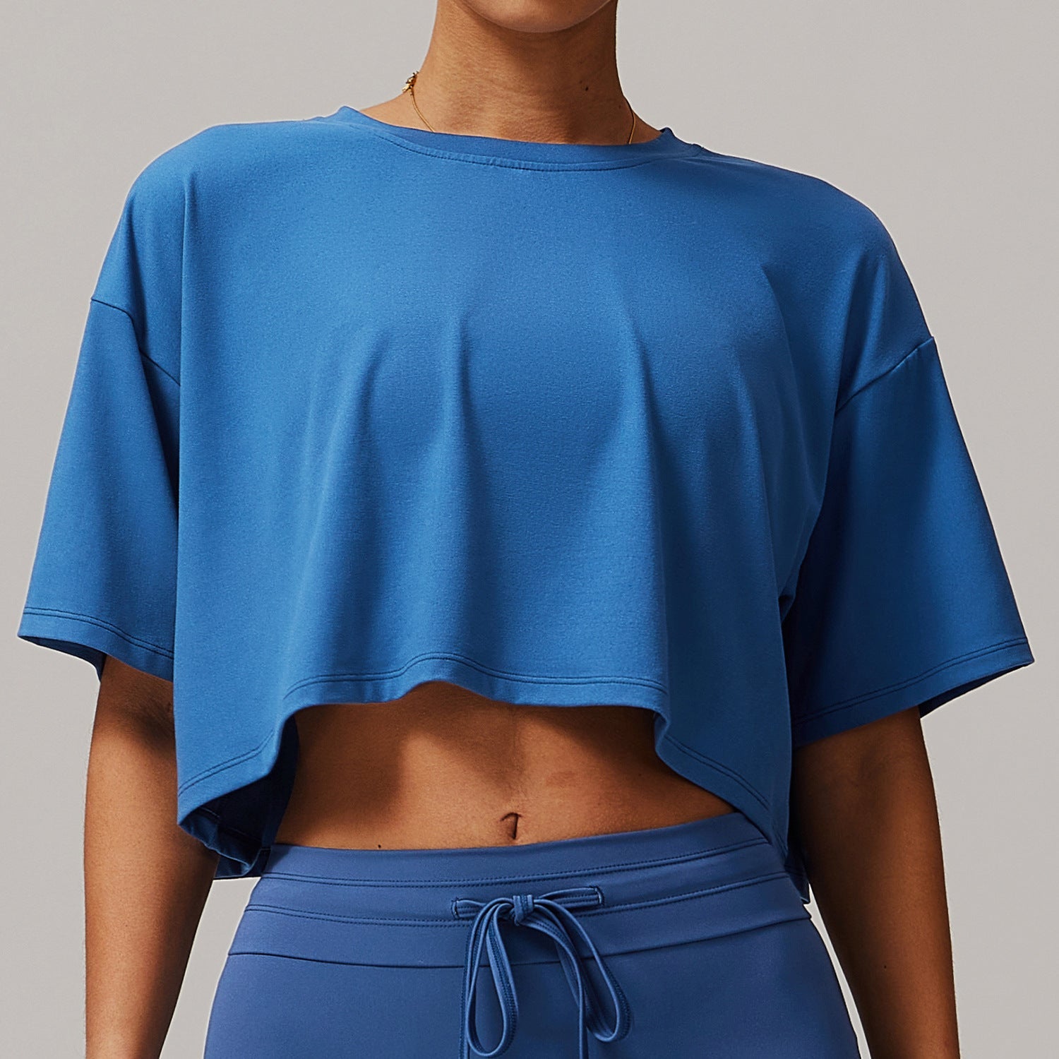 Sollinarry Brushed Sports Short Sleeved Top Comfortable O neck Short T shirt Fitness Running Yoga Clothes