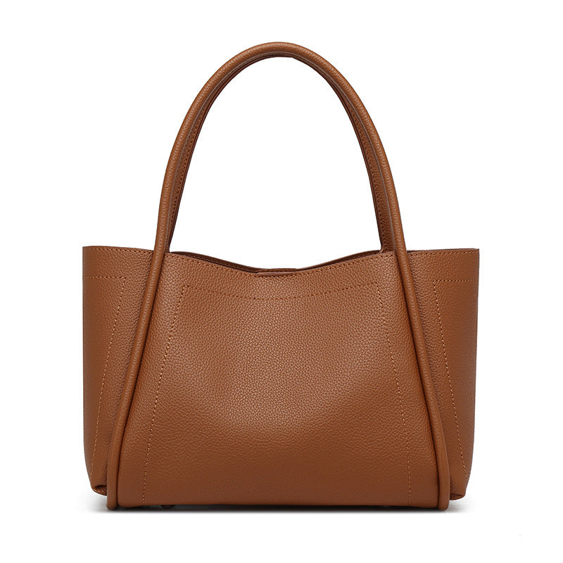Handbags Women Niche Soft Leather Vegetable Basket Bag Large Capacity High Grade Handbag
