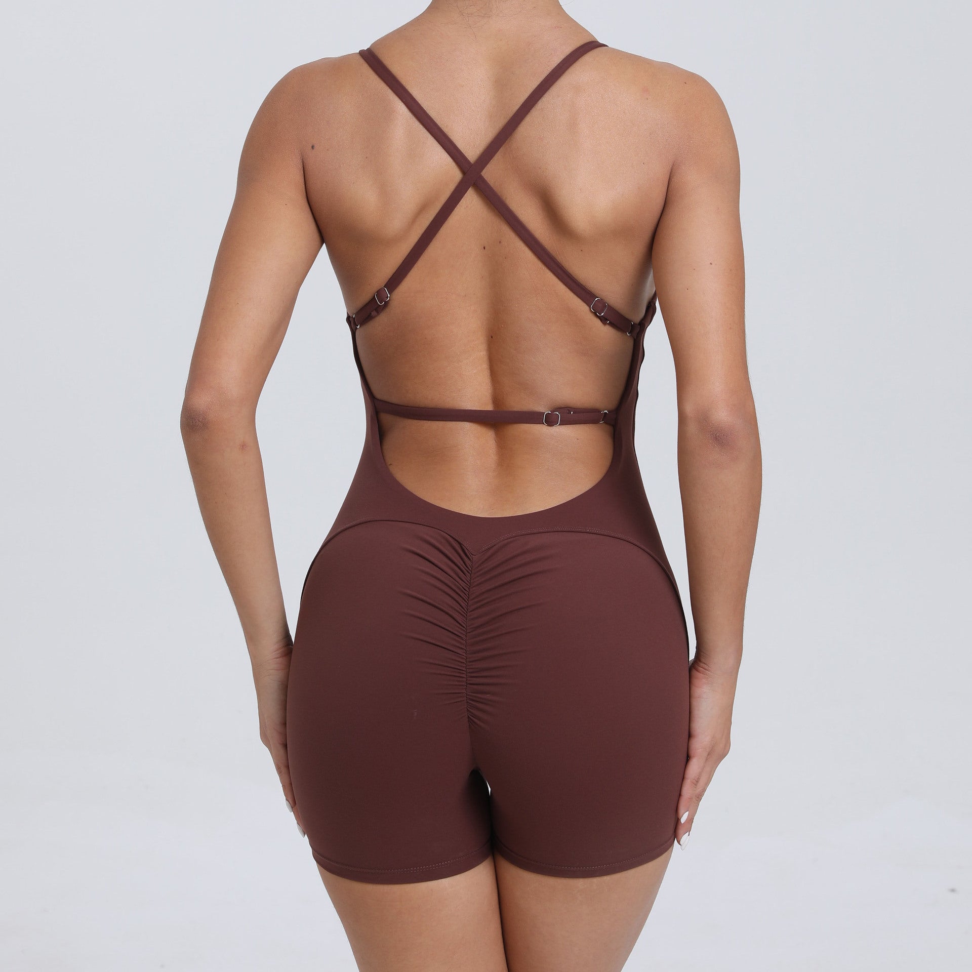 Peach Hip Raise Beauty Back Yoga Jumpsuit Women Outdoor Running Tight Sports Quick Drying Workout Clothes