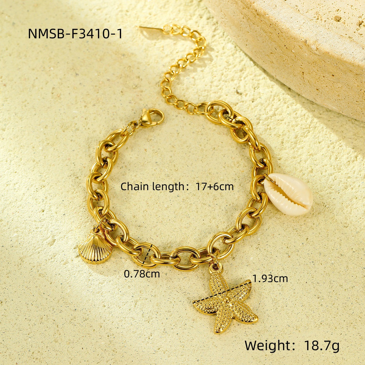 Ocean Necklace Bracelet Earrings Ring Set Niche Collection Ornament Women