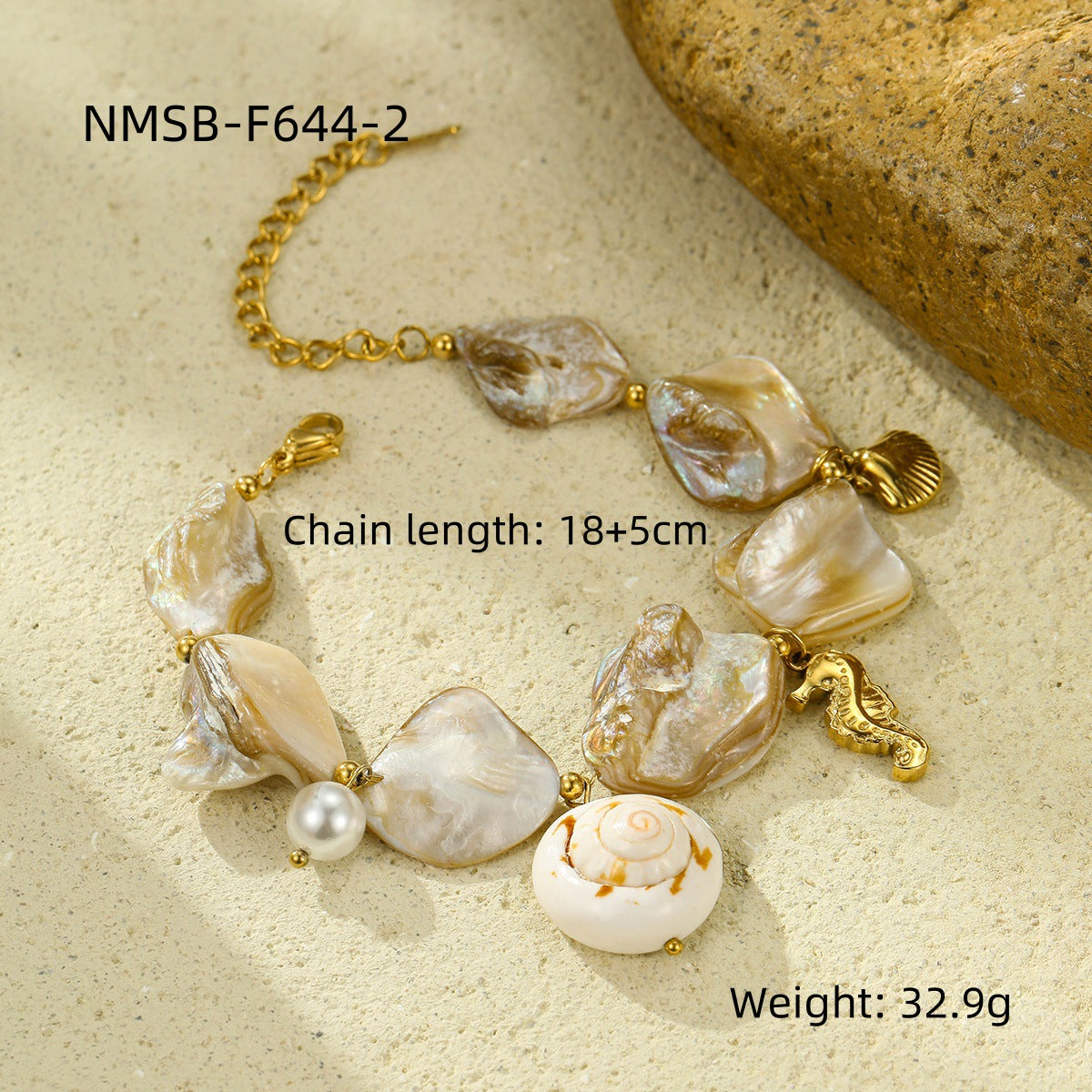 Ocean Series Beach Vacation Necklace Bracelet Earrings Shell Starfish Stainless Steel Summer Ornament