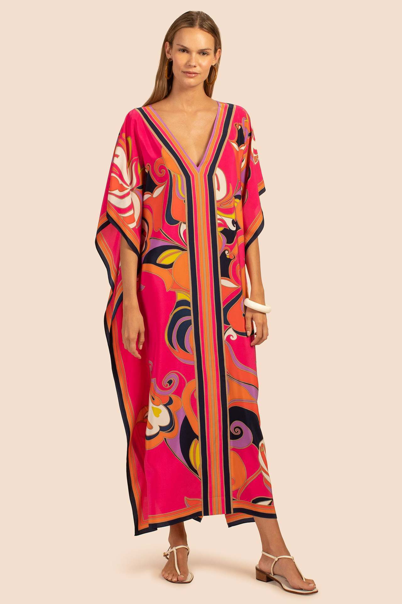 Fabrics Printed Robe Vacation Casual Beach Bikini Cover