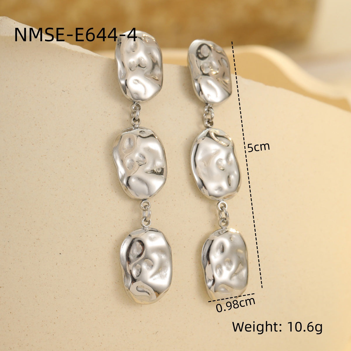 Personality Geometric Abstract Trend Modeling Stainless Steel Eardrop Niche Gorgeous High Profile Earrings Eardrops