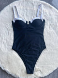 One Piece Swimsuit Women Bikini Ladies Stitching Swimwear Bikini