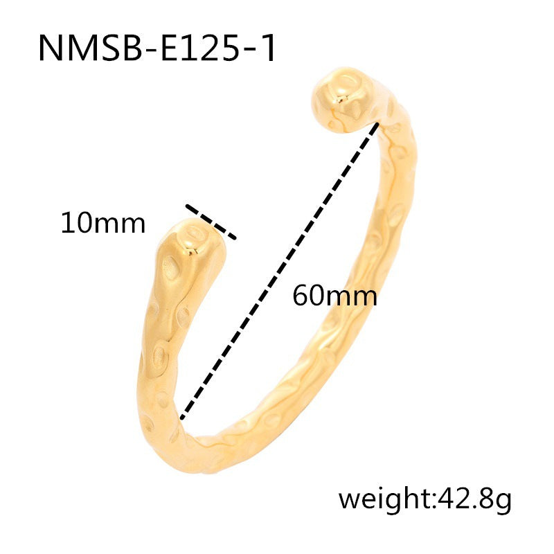 Pearl Zircon Titanium Steel Bracelet for Girls High Sense 18K Gold Stainless Steel Jewelry
