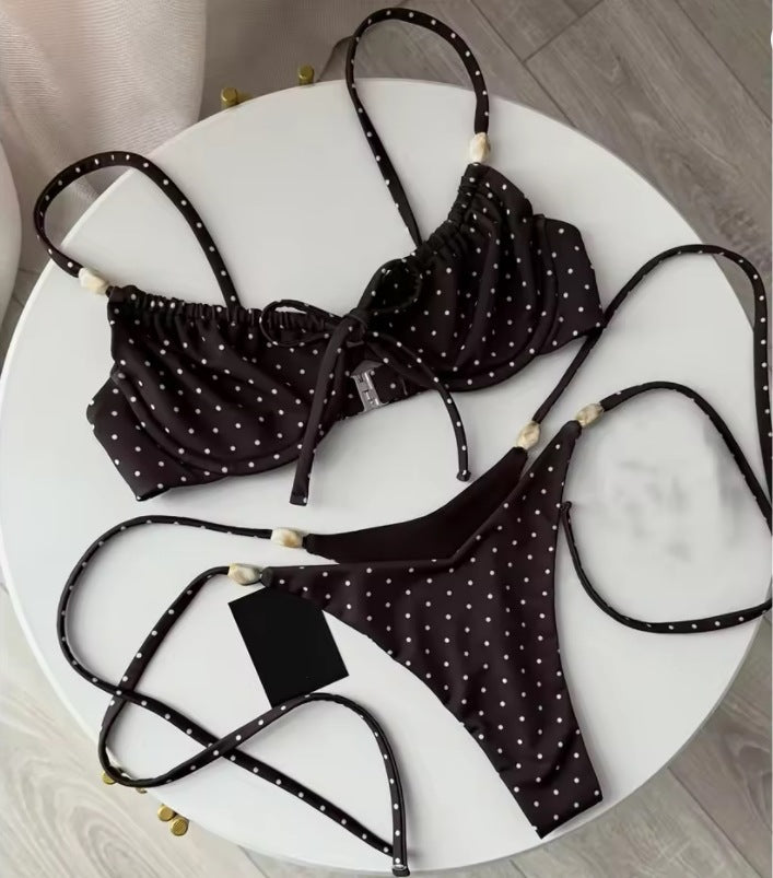 Bikini Sexy Solid Color Bikini Split Women Swimsuit Women
