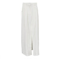 Office French High Waist Ruched Skirt Women Elegant High Sense Slit A line Skirt