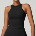 Sollinarry Seamless Tight I Shaped Beauty Back Yoga Vest One Piece Belly Covering Sports Top Yoga Clothes for Women