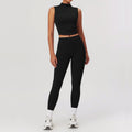 Sollinarry Brushed Tight Yoga Women Slimming Beauty Back Exercise Set Casual Fitness Yoga Wear