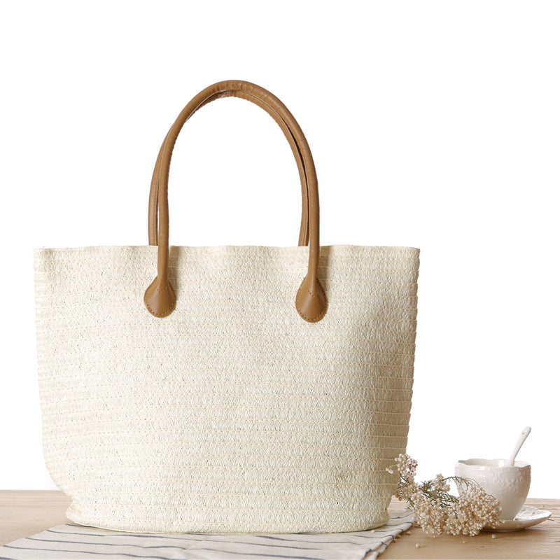 Straw Bag Shoulder Bag Simple Travel Beach Weaving Women Bag