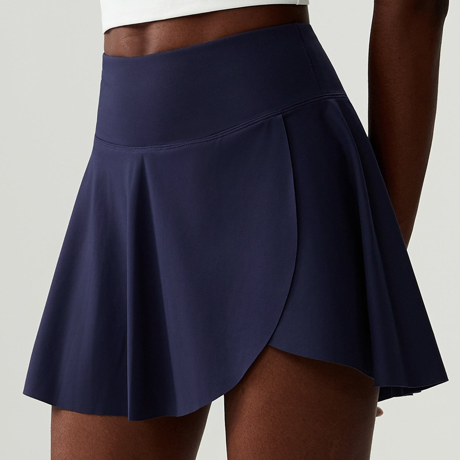 Nude Feel Quick-Drying Tennis Skirt Women Stretch Anti Wardrobe Malfunction Yoga Fitness Running Sports Skirt Women