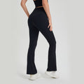 Antibacterial Wear Free Underwear High Waist Peach Hip Raise Yoga Pants Anti Curling Outer Wear Running Workout Pants Fitness Bootcut Trousers