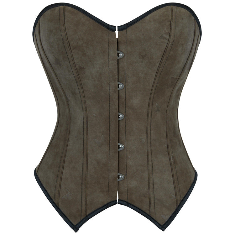 Brown Lace Free Vintage Women Court Body Shaping Corset Supply