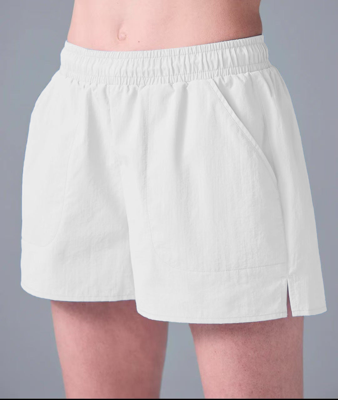 Summer Quick Drying Sports Short Belt Pocket High Waist Slimming Casual Sports Yoga Fitness Running Women