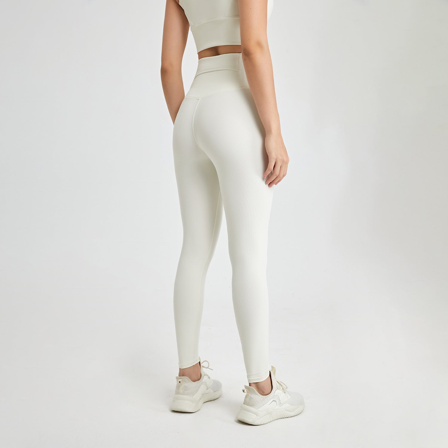 One Piece Non Embarrassing Line High Waist Pocket Yoga Pants Nude Feel Peach Hip Tight Workout Exercise Pants