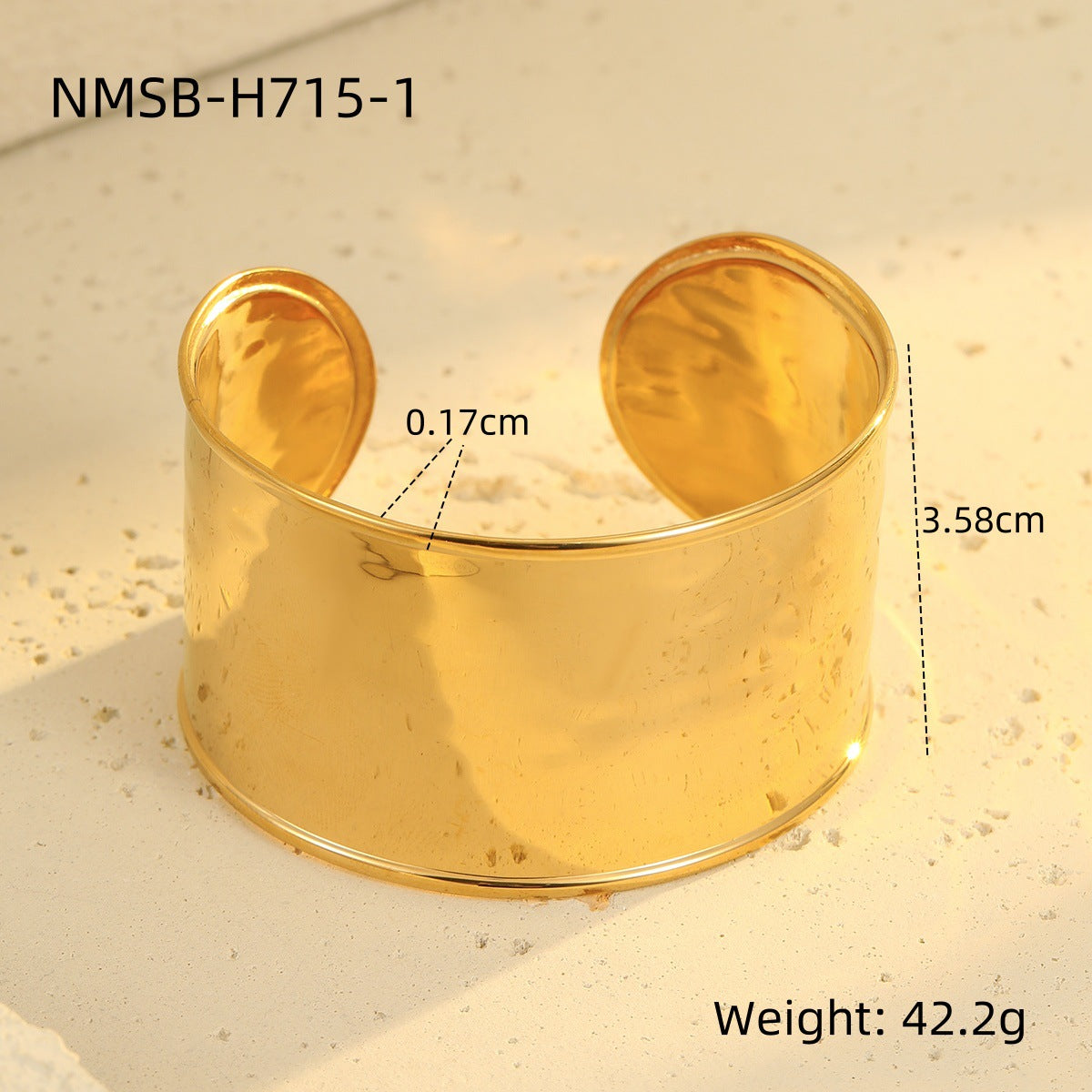 Geometry Pattern Semicircle Hollow Out Cutout Bracelet Static Luxury Exaggerated Personalized Cold Opening Bracelet