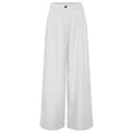 Nordic Loose Casual Trousers Women Linen Cotton Straight Leg Pants High Sense All Matching Graceful Cotton Linen Wide Leg Pants