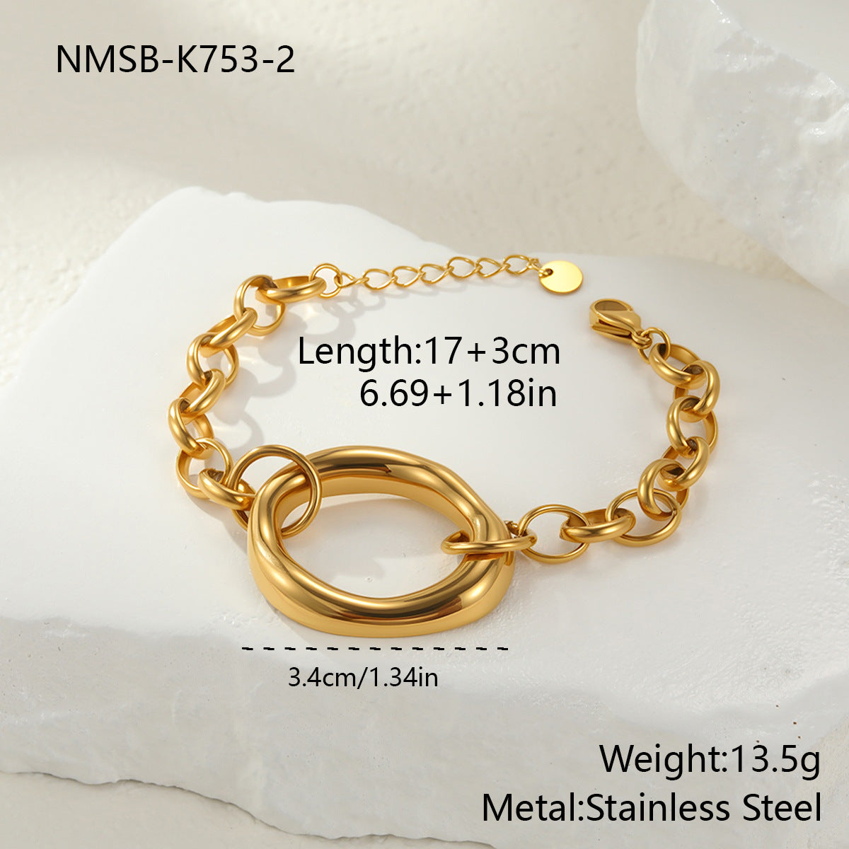 Personality Geometry Hollow Out Cutout Stainless Steel Necklace Bracelet Ear Studs Ornament Set All Match Ring