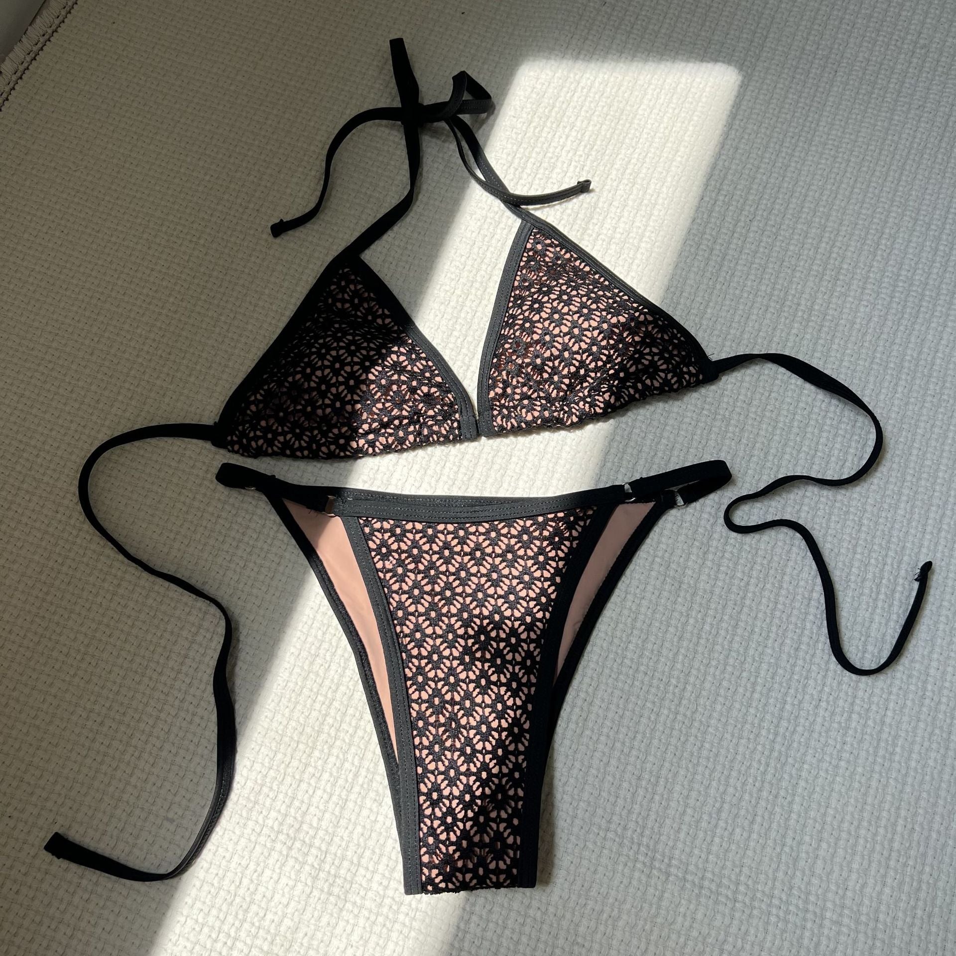 Hollow Out Cutout Out See Through Super Sexy Split Swimwear Swimsuit Bikini Bikini