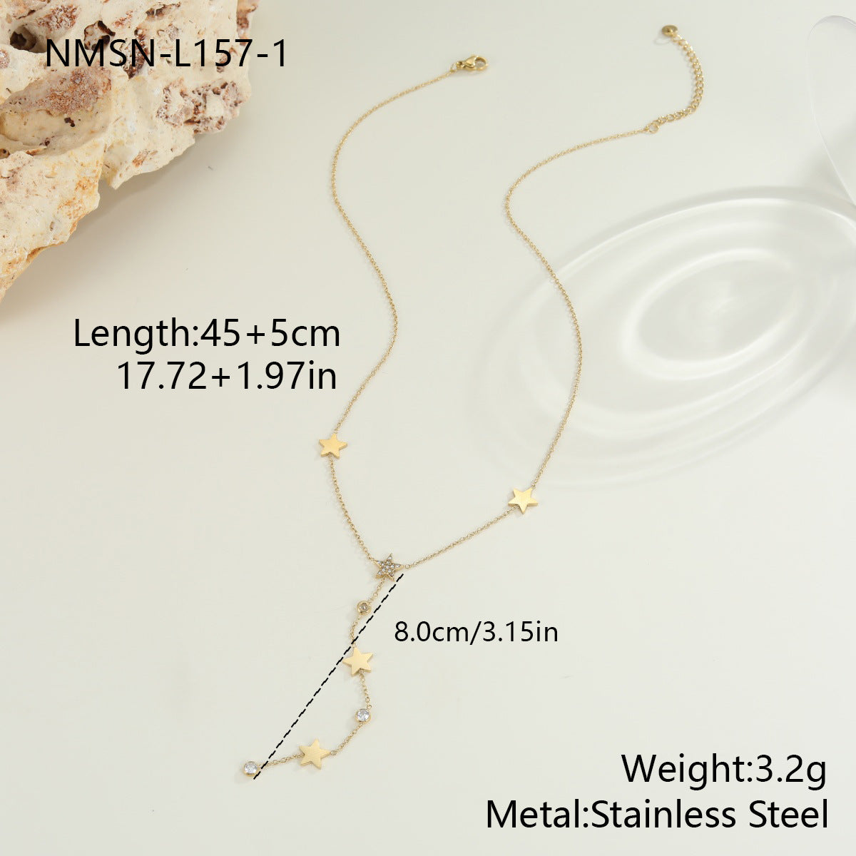 Simple All Match XINGX Tassel Embellished Necklace Special Interest Light Luxury All Match Necklace Y Shaped Necklace