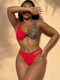 Bikini Stitching Swimsuit Backless Swimsuit Women Sexy Swimsuit Color Matching