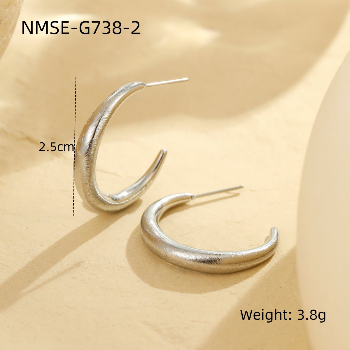 Personalized Earrings Niche Design Stainless Steel Studs Earrings Retro Elegant Earrings Advanced All Matching