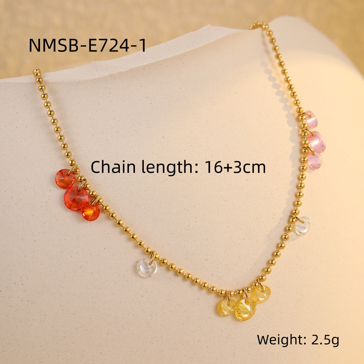 Simple Colorful Crystal Zircon Bracelet Light Luxury High Grade Stainless Steel Non Fading Titanium Steel Bracelet