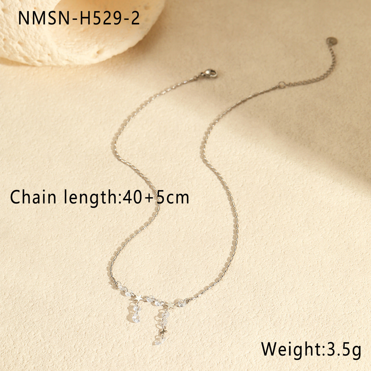 Exquisite Tassel High Grade Stainless Steel Necklace Plated 18 Real Gold Inlaid Zircon All Match Clavicle Chain